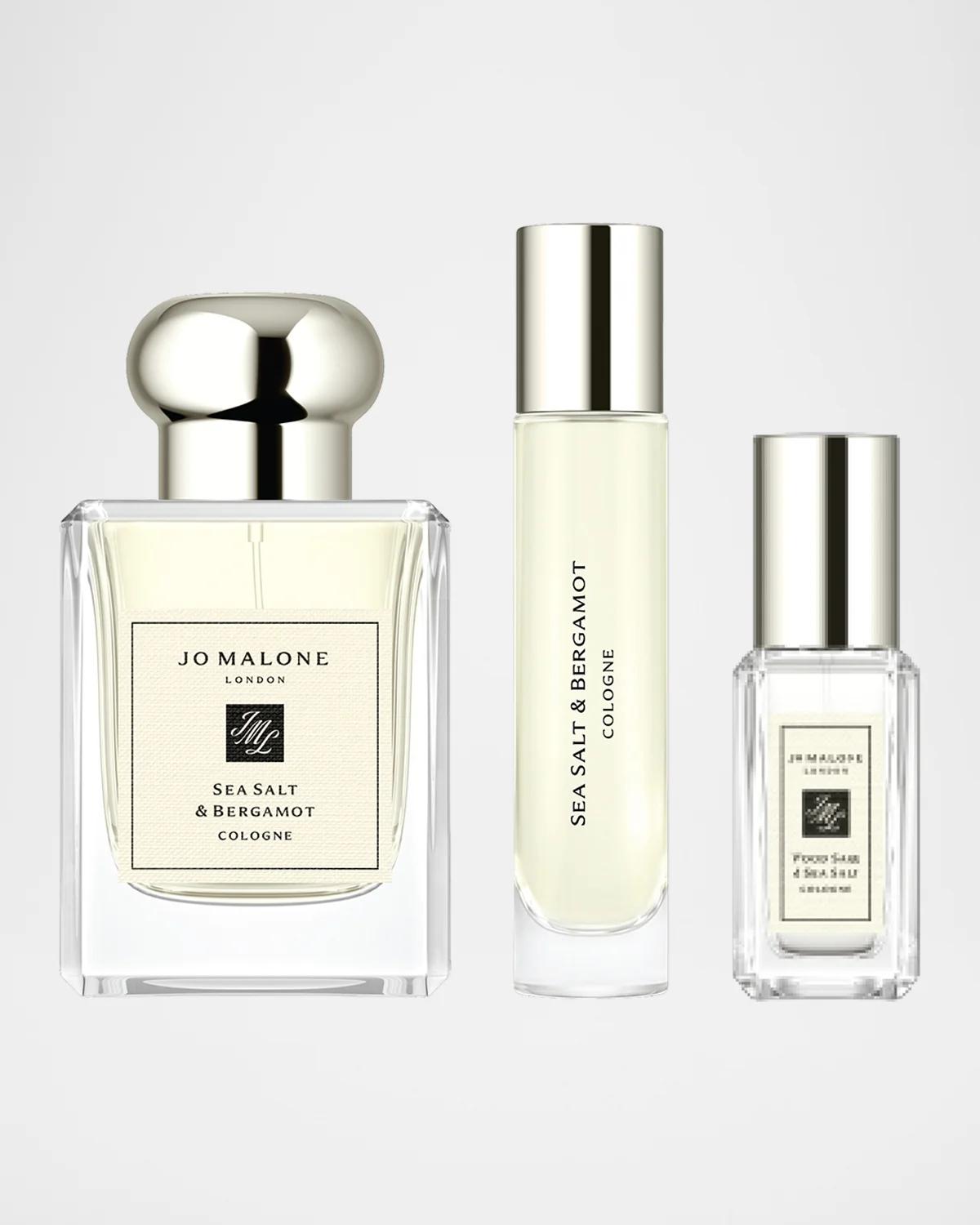 Jo Malone London Sea Salt & Bergamot Fragrance Layering Cologne Trio Set