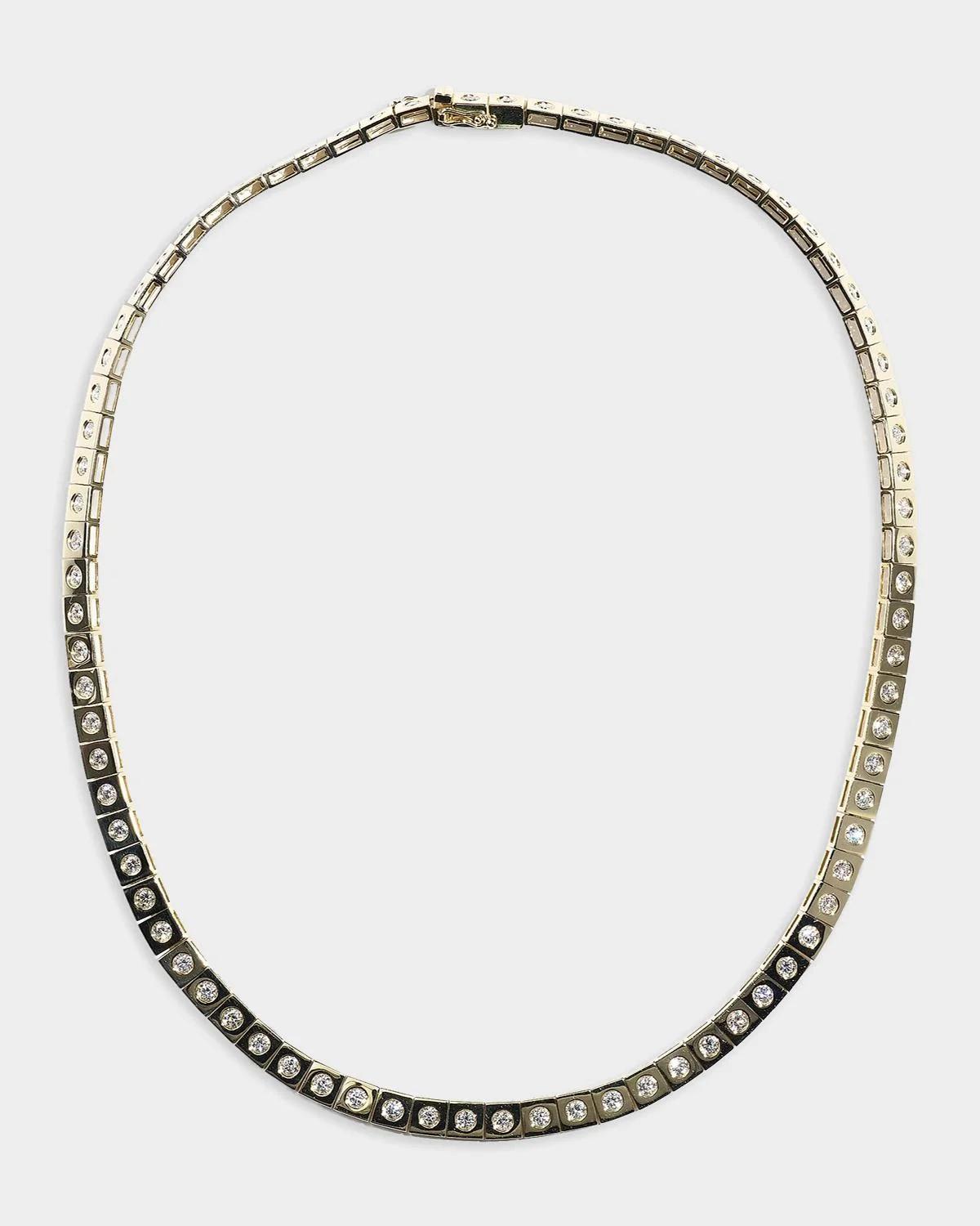 LEGGO 14K Diamond Tennis Necklace