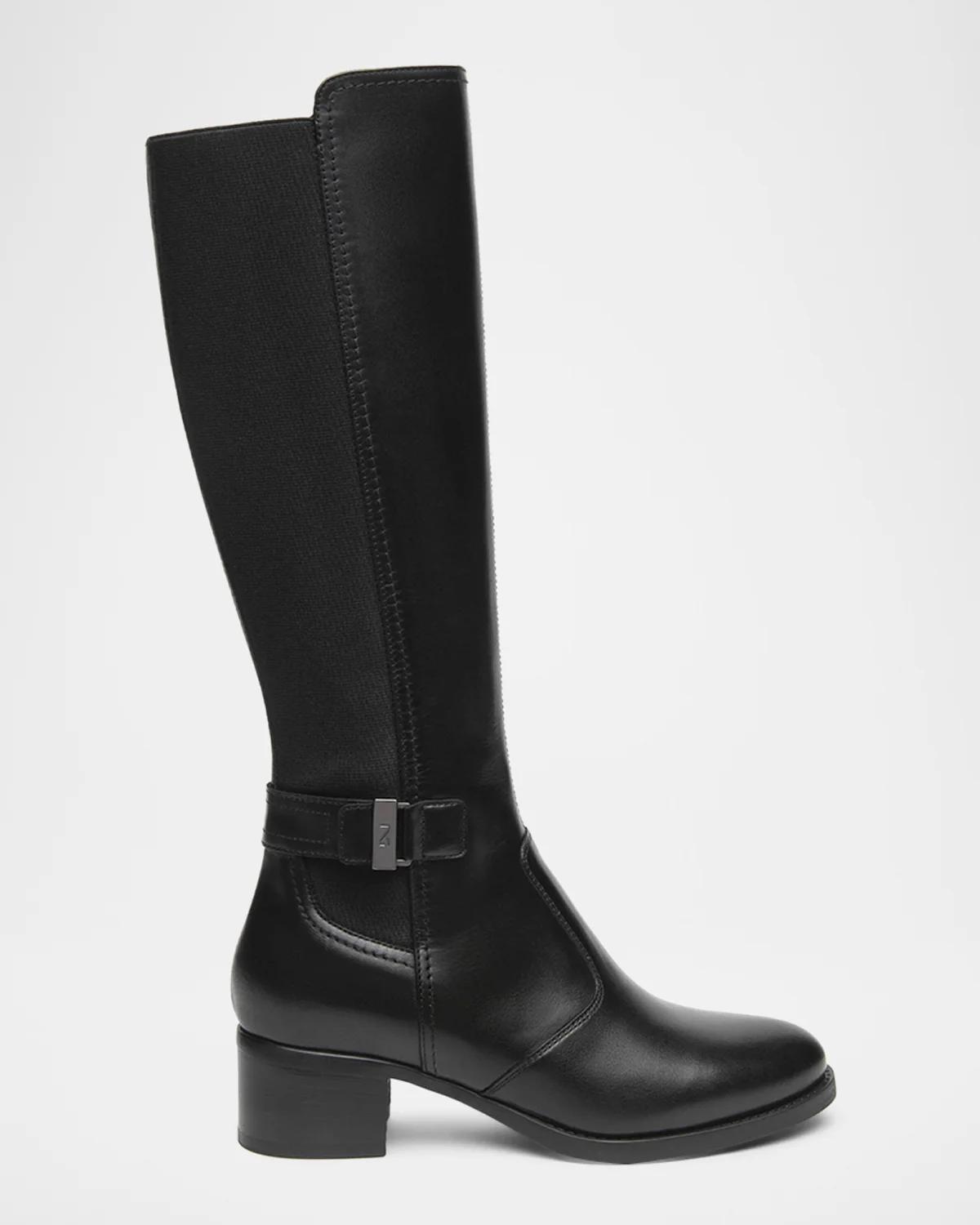 40mm Leather Knee-High Boots