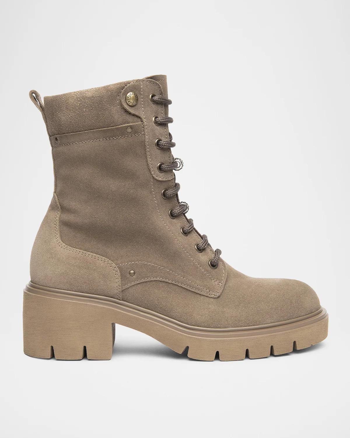 60mm Suede Combat Boots