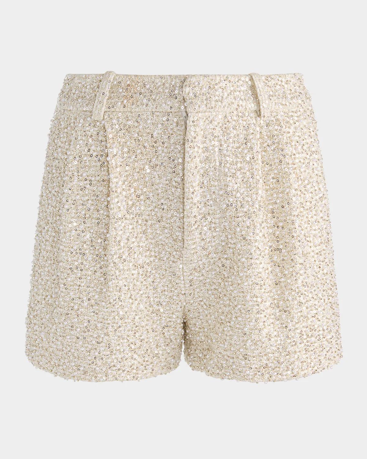 Conry Embellished Tweed Shorts