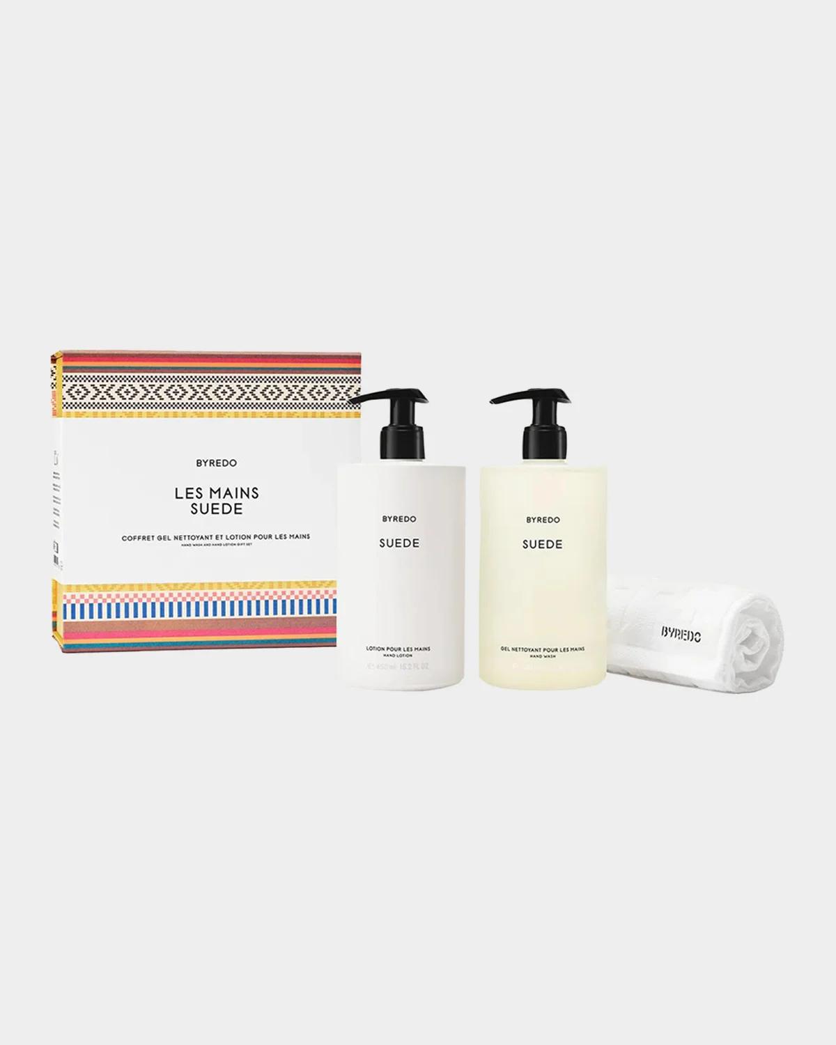 Les Mains Suede Hand Wash an Hand Lotion