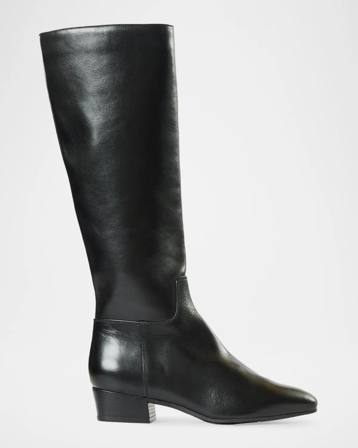 40mm Fuoco Waterproof Leather Knee-High Boots