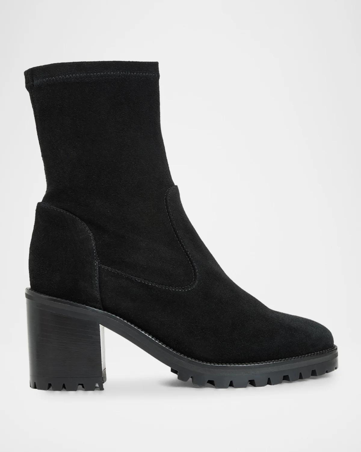 75mm Joplin Waterproof Suede Ankle Boots