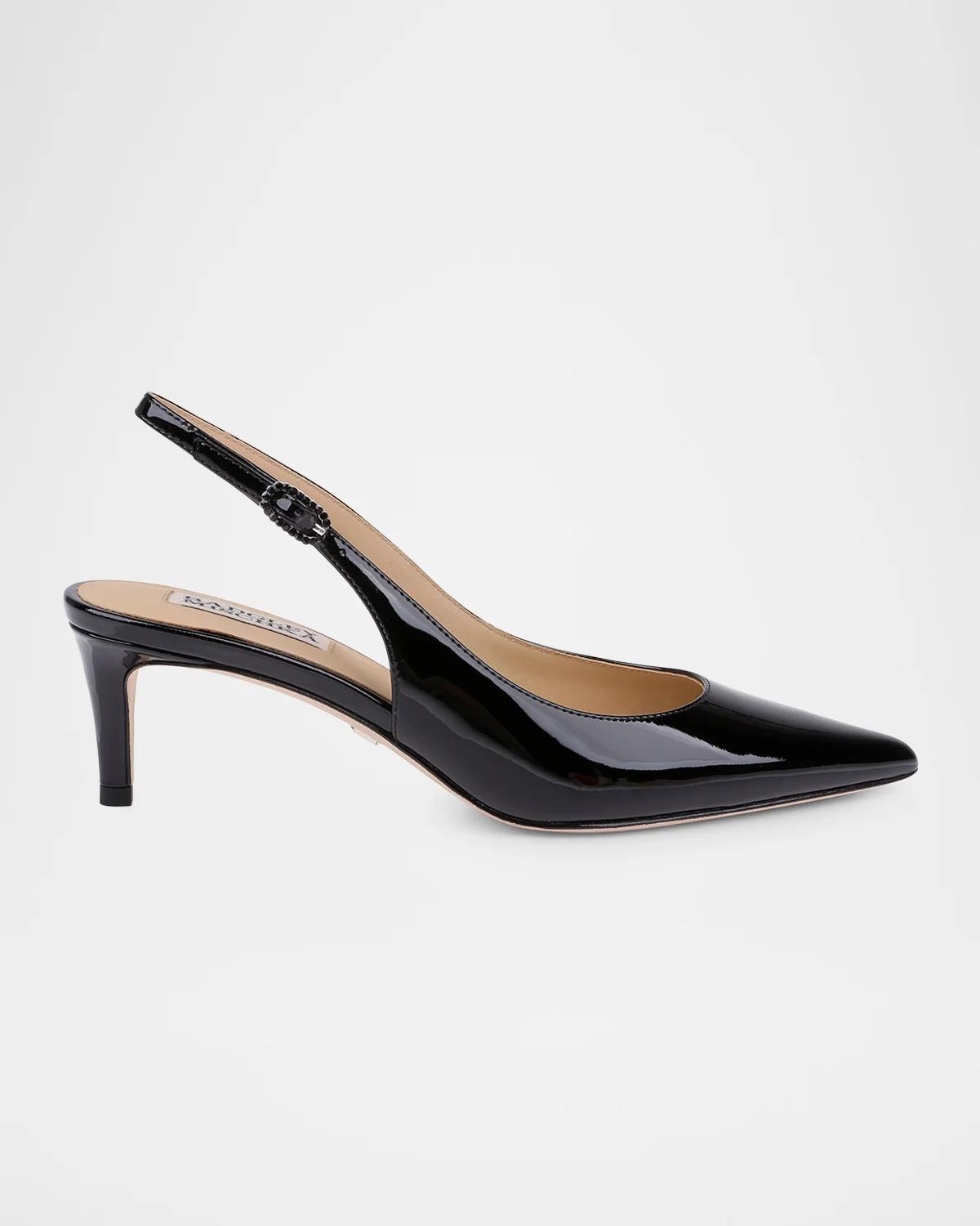 Ruthie II 55MM Patent Leather Slingback Pumps
