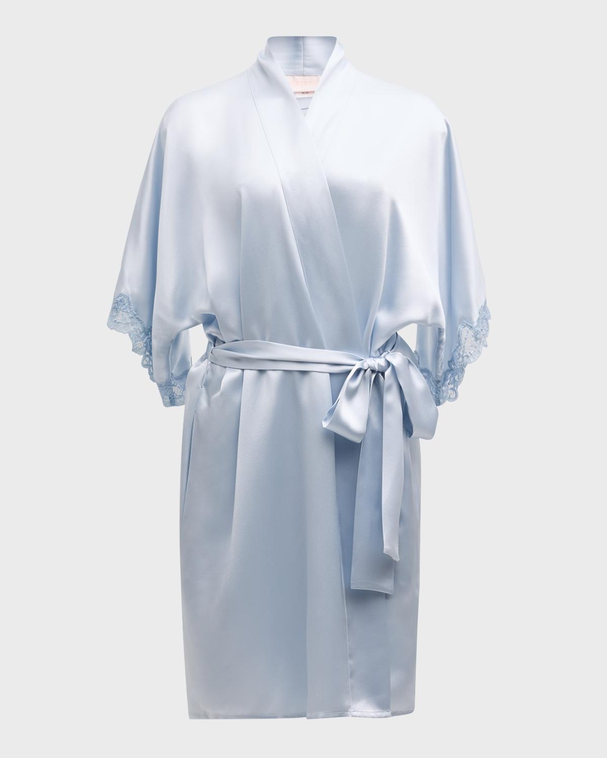 Christine Lingerie Bijoux Short Silk Robe