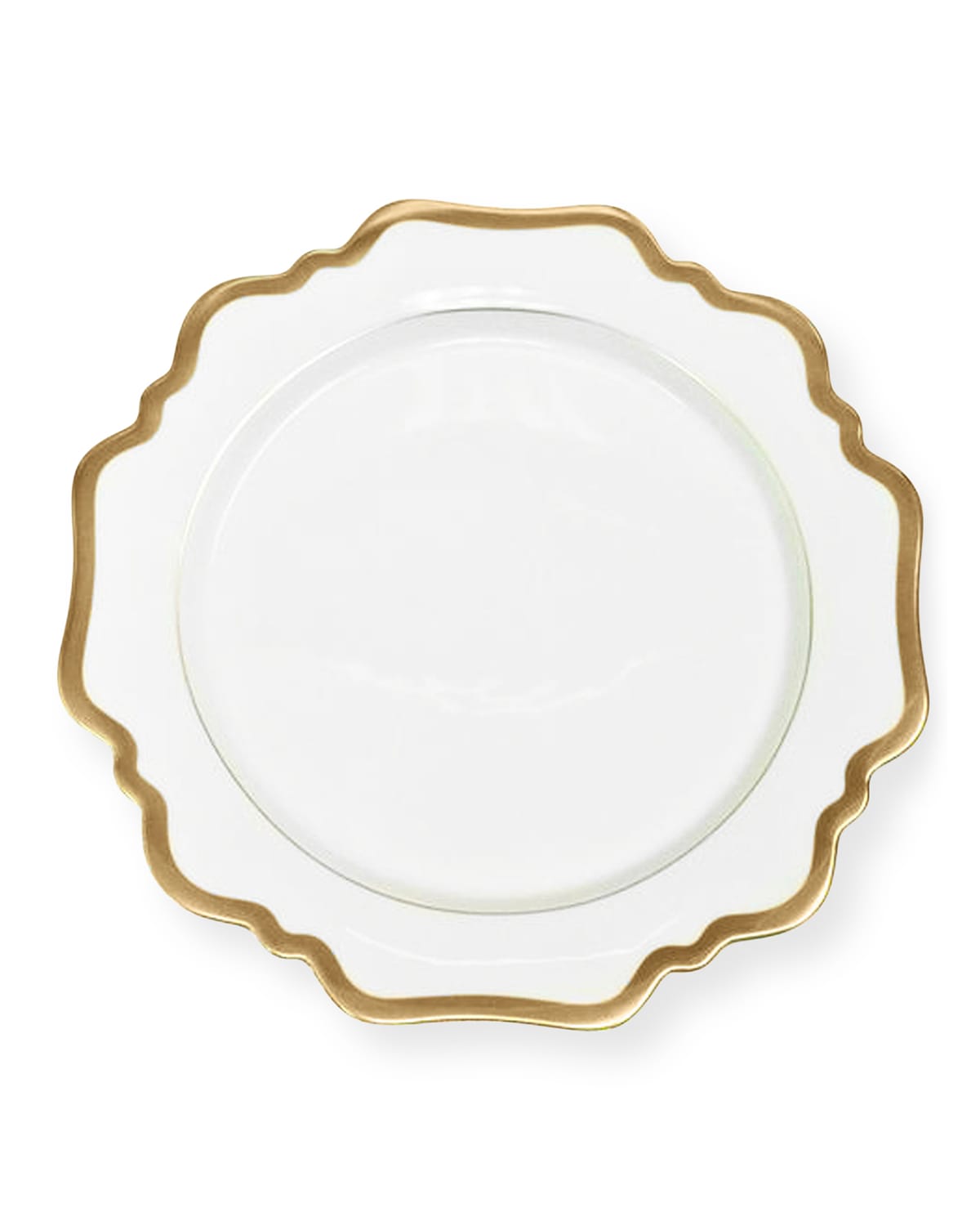 Anna Weatherley Antiqued White Dessert Plate