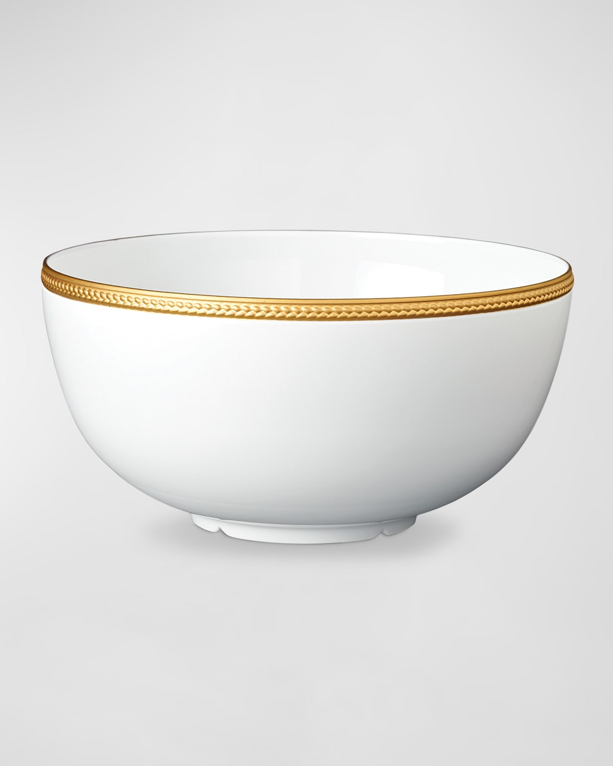 L 'Objet Soie Tressee 24K Gold-Plated Serving Bowl