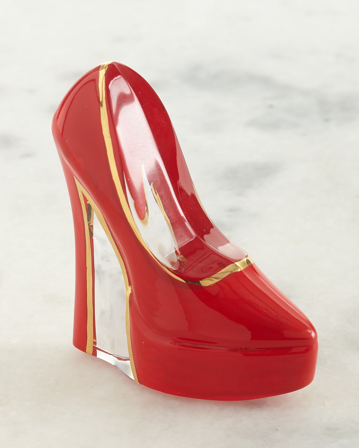 Kosta Boda Glass Shoe Paperweight