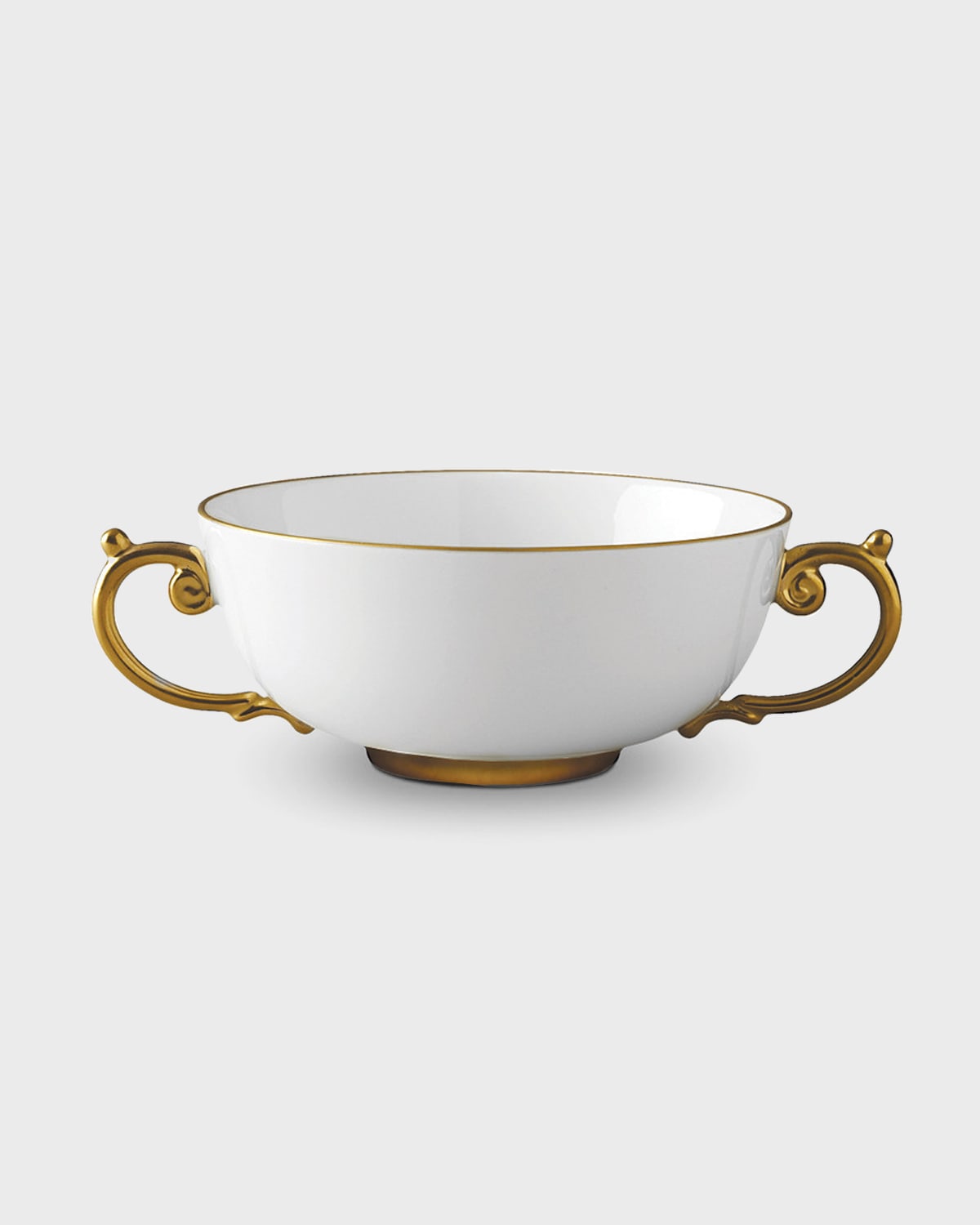 L 'Objet Aegean Gold Pasta/Soup Bowl