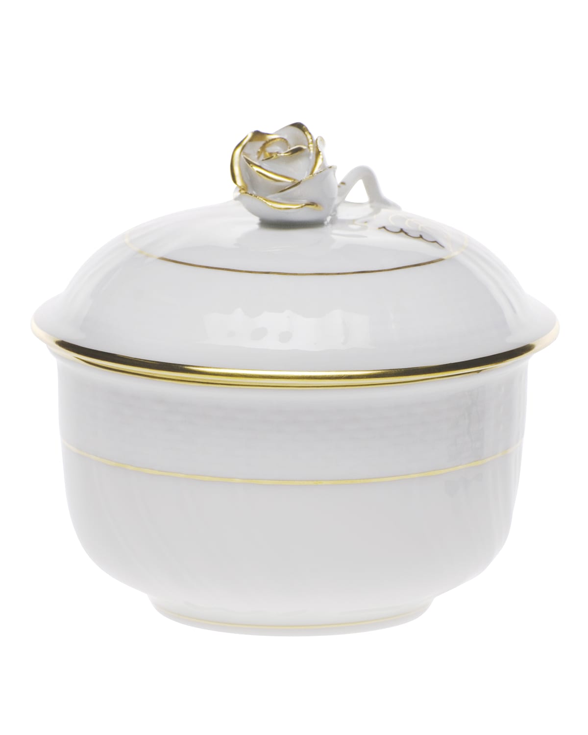 Herend Golden Edge Covered Sugar