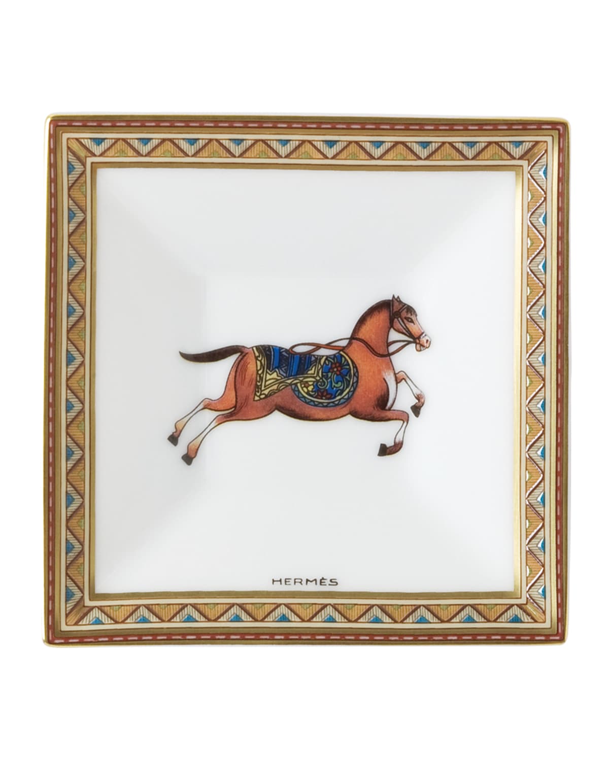 Hermes Cheval D'Orient Square Plate