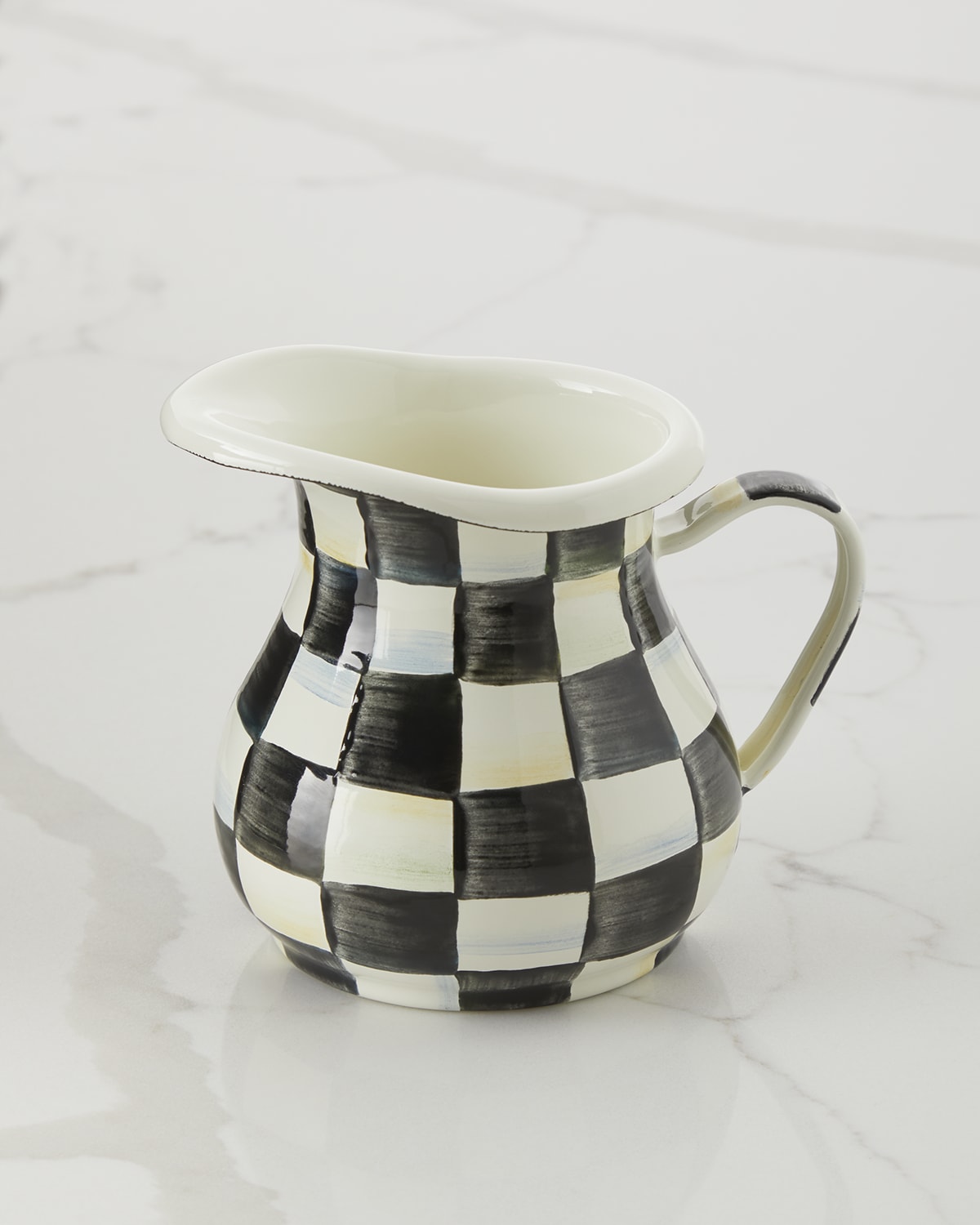 MacKenzie-Childs Courtly Check Creamer/Small Pitcher