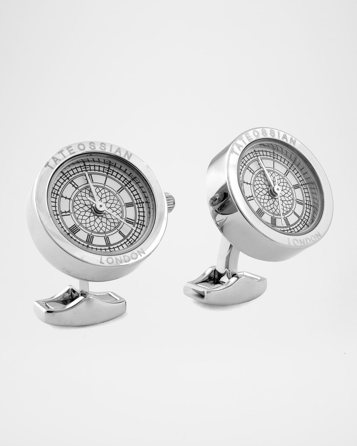 Tateossian Big Ben Stainless Steel Cuff Links