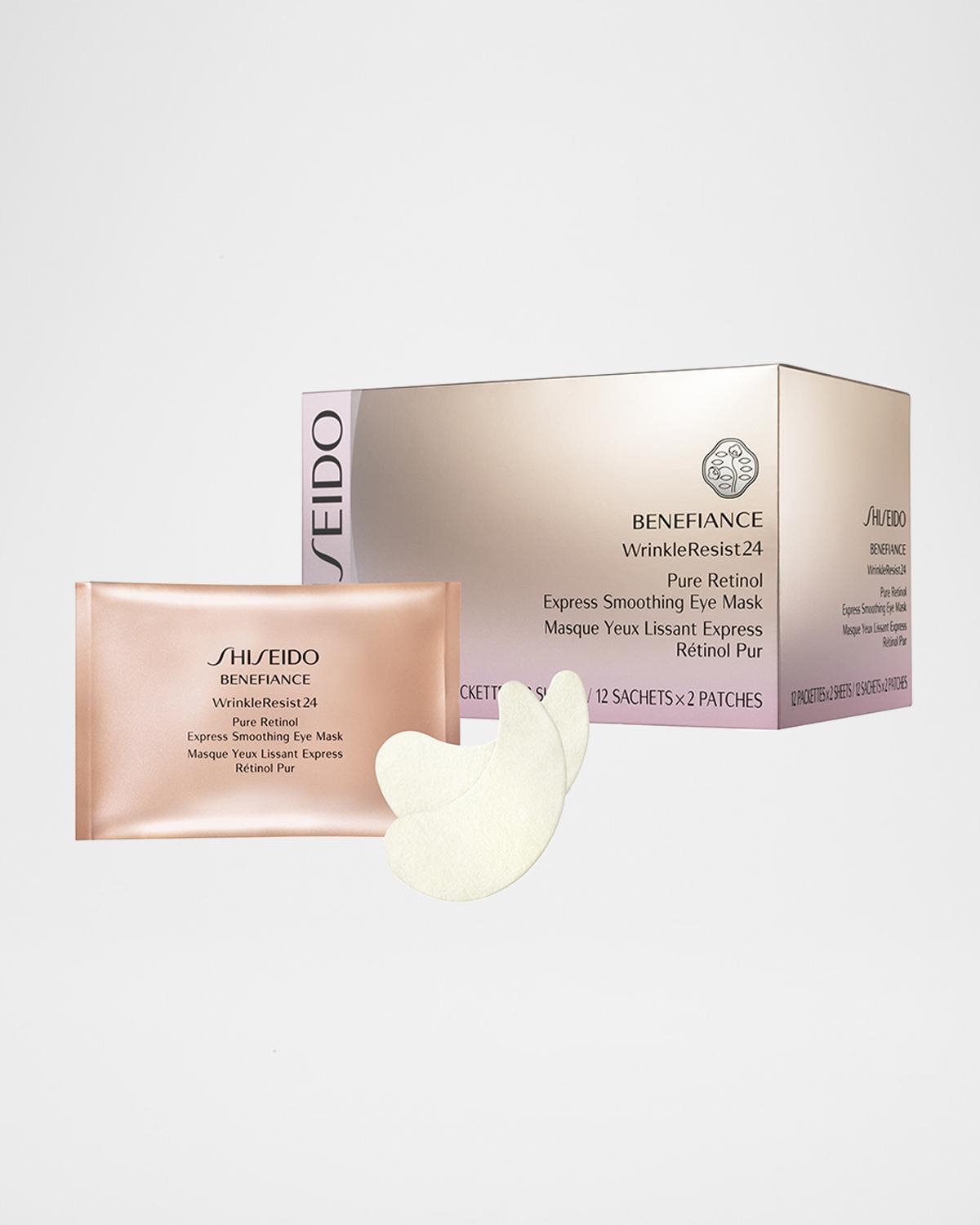 Benefiance WrinkleResist24 Pure Retinol Express Smoothing Eye Masks, 12 Sets