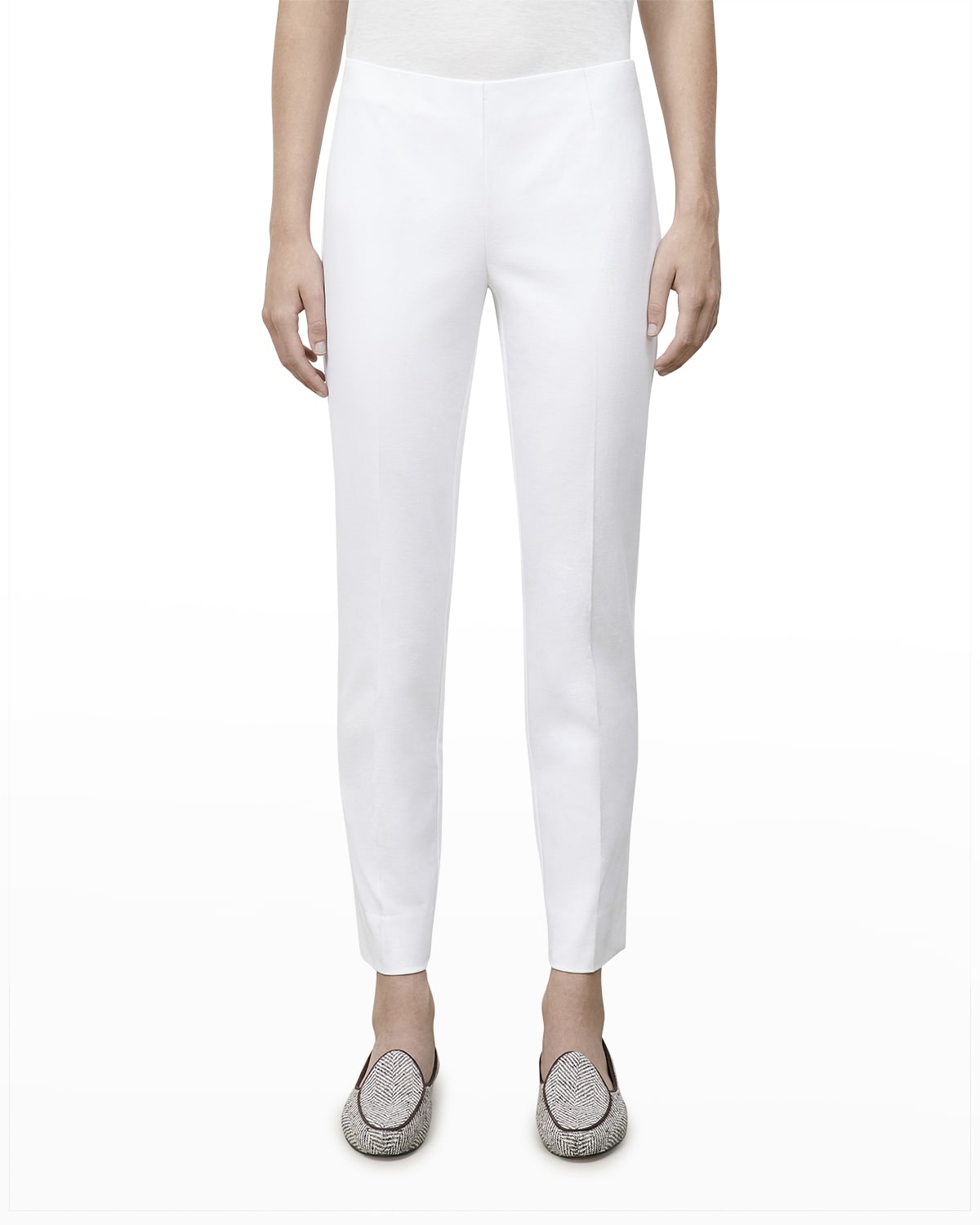 Shop Lafayette 148 Petite Bleecker Jodhpur Crop Pants In White