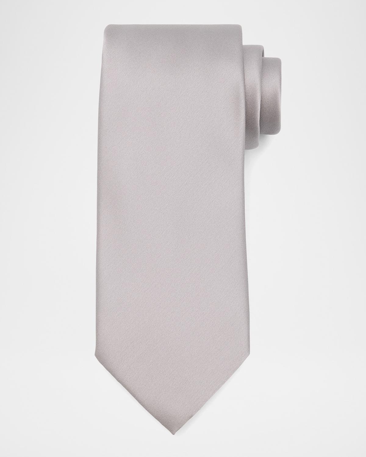 Stefano Ricci Solid Silk Satin Tie