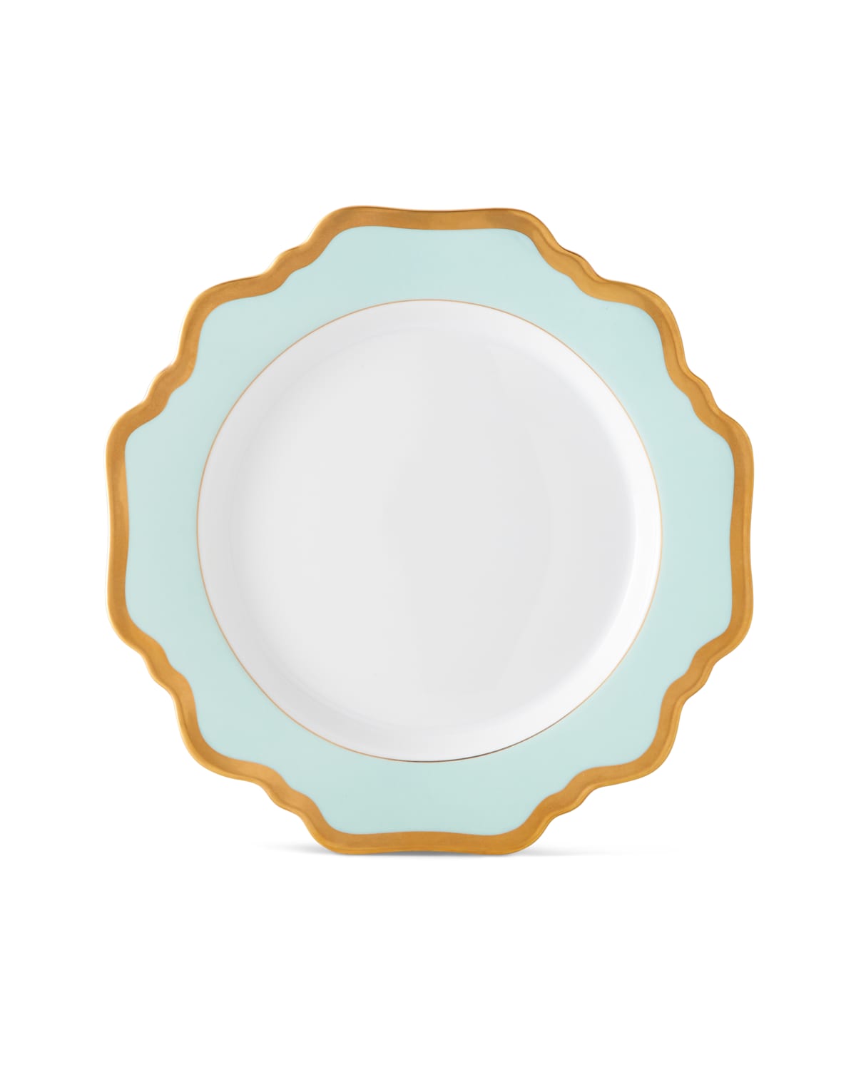 Anna Weatherley Aqua Rimmed Salad Plate
