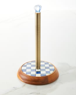 Mackenzie childs courtly check paper towel holder 2025
