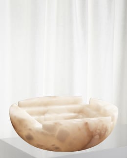 Global Views Indent Ceramic Bowl | Neiman Marcus