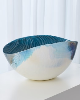 Global Views Twisted Vine Bowl, White | Neiman Marcus