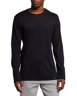 Prada Men's Layered Long-Sleeve Cotton T-Shirt | Neiman Marcus