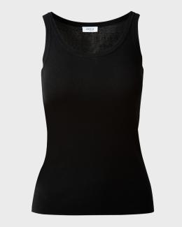Givenchy Logo Ribbed Tank Top | Neiman Marcus
