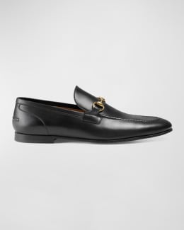 靴 GUCCI Leather Square-Toe Penny Loafers Gucci Men's Henry Leather Penny Loafers | Neiman Marcus