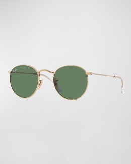 Ray Ban Men s Hexagonal Metal Sunglasses Green Gold Neiman Marcus
