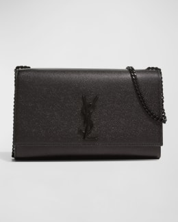 Niki Medium Flap YSL Shoulder Bag in Quilted Suede