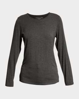 Tシャツ・カットソー MAJESTIC FILATURES Linen long-sleeved shirt (S25M011 003) Soft touch long sleeve crewneck shirt – Majestic Filatures