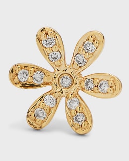 Sydney Evan 14k Love Script Earring, Single | Neiman Marcus