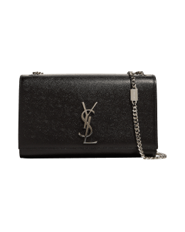 Saint Laurent Kate Small YSL Stripe Patent Crossbody Bag