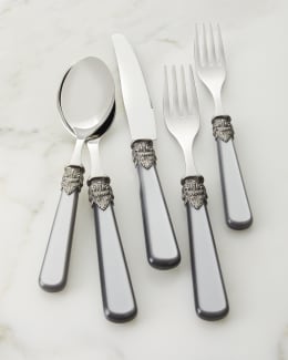 Hampton Forge 20 Piece Opera Gunmetal Flatware Set