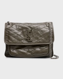 【SAINT LAURENT】PUFFER SMALL SHOULDER BAG Saint Laurent Puffer Small Shoulder Bag in Nappa Leather