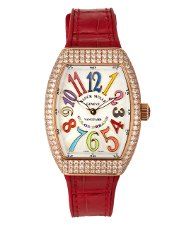 Franck Muller 18K Yellow Gold Cintree Curvex Diamond Watch with