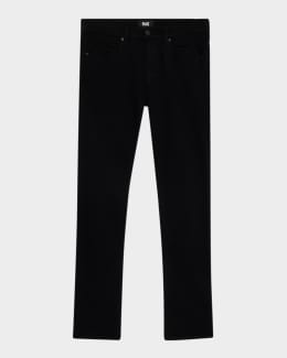 PURPLE Men's P002 Black Repair Slim Jeans | Neiman Marcus