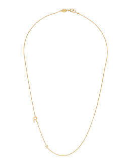 Zoe Lev Jewelry 14k Yellow Gold Personalized 0.14ct Asymmetric