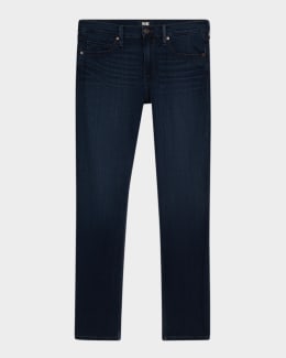 PURPLE Men's P002 Black Repair Slim Jeans | Neiman Marcus