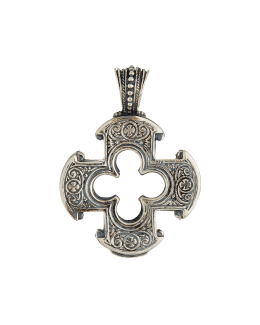 Konstantino Men's Phidias Sterling Silver and Bronze Cross Pendant ...