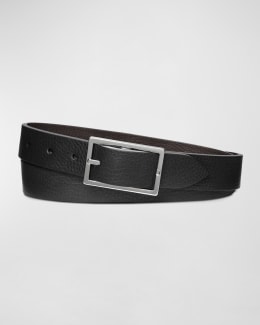 【未使用】Ralph Lauren ベルト made in USA Ralph Lauren Purple Label RL Logo Buckle Leather Belt POLO