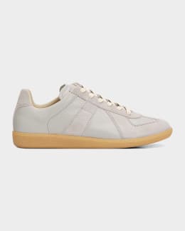 Men's Replica Leather Low-Top Sneakers | Neiman Marcus