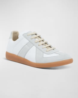 Maison Margiela Men's Replica Leather Low-Top Sneakers