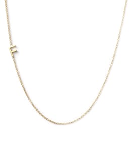14k Yellow Gold Mini Letter Necklace
