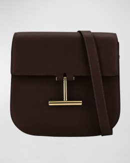TOM FORD Tara Mini Flap Crossbody Bag in Suede | Neiman Marcus