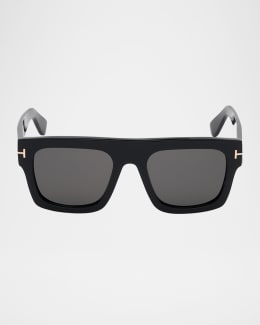 TOM FORD Men's Dax Square Tortoiseshell Sunglasses | Neiman Marcus