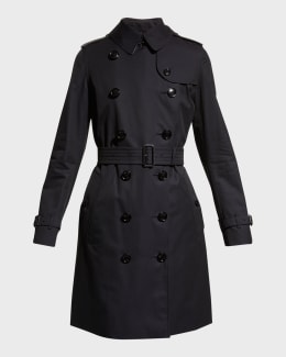 Burberry Kensington Heritage Belted Trench Coat | Neiman Marcus