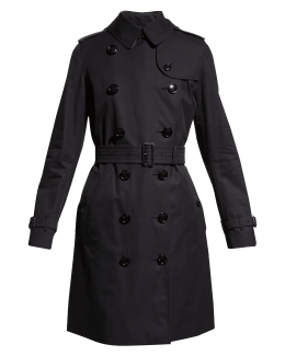 Burberry Kensington Heritage Belted Long Trench Coat | Neiman Marcus