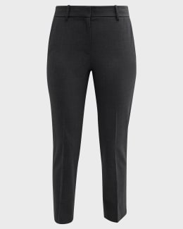 Theory Admiral Crepe Relaxed Straight-Leg Pants | Neiman Marcus