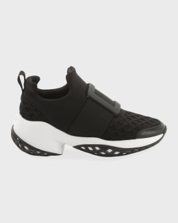 Roger Vivier Running Strass Buckle Stretch Sneakers | Neiman